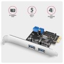 Kontroler PCIe 2+2x Axagon PCEU-232RS USB 3.2 Gen 1 SP & LP