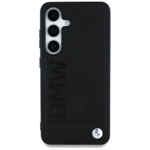 Etui BMW Leather Big Wordmark do Samsung Galaxy S25+ czarny