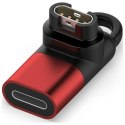 Adapter Lightning Beline do ładowania zegarków Garmin czerwony