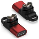 Adapter Lightning Beline do ładowania zegarków Garmin czerwony