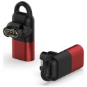 Adapter Lightning Beline do ładowania zegarków Garmin czerwony
