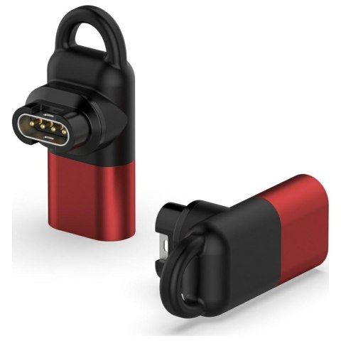 Adapter Lightning Beline do ładowania zegarków Garmin czerwony