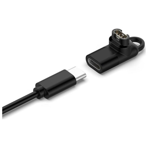 Adapter USB-C Beline do ładowania zegarków Garmin czarny