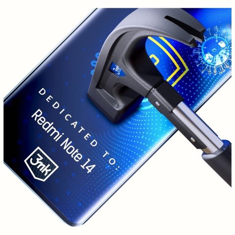 Folia Antymikrobowa montowana na mokro 3MK SilverProtect+ do Redmi Note 14 4G