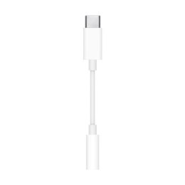 Apple | USB-C to headphone jack adapter | Mini-phone stereo 3.5 mm | Female | Male | 24 pin USB-C | White