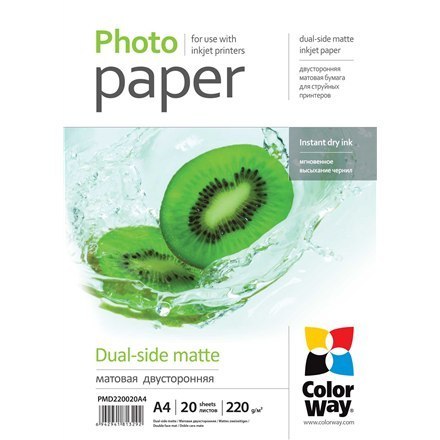 ColorWay | 220 g/m² | A4 | Matowy dwustronny papier fotograficzny