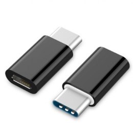 Żeńskie | 5-pinowe Micro-USB typu B | Męskie | 24-pinowe USB-C | Czarne