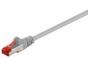 Goobay | CAT 6 | Kabel sieciowy | Pary w metalowej folii (PiMF) | Męski | RJ-45 | Męski | RJ-45 | Szary | 0,5 m