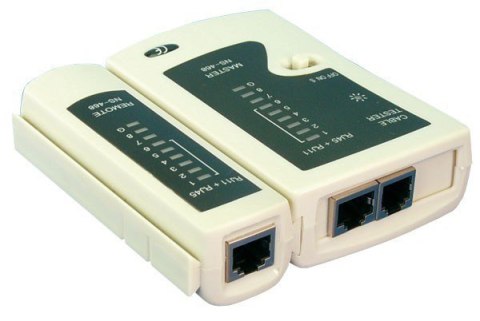 Logilink | Tester kabli RJ11, RJ12 i RJ45 z jednostką zdalną