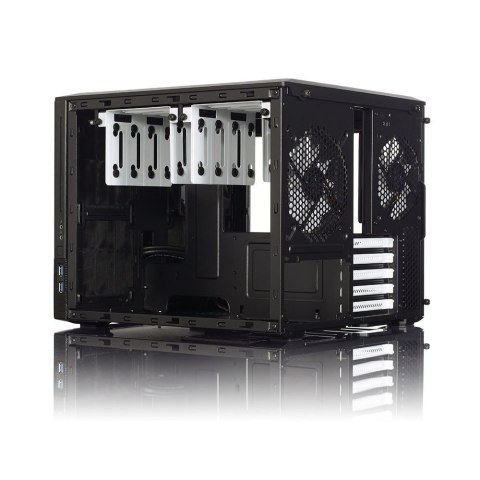Fractal Design | NODE 804 | Okno boczne | 2 - USB 3.0Wejście/wyjście audioPrzycisk zasilania z diodą LED (biała)Dioda LED aktywn