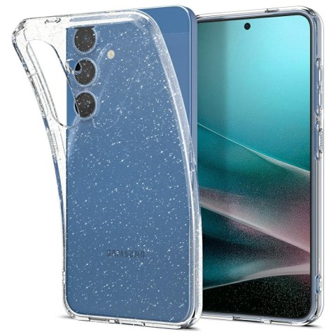 Etui Spigen Liquid Crystal Glitter do Samsung Galaxy S25 przezroczysty