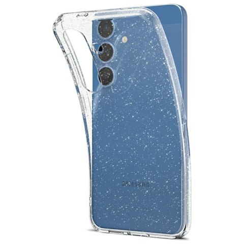 Etui Spigen Liquid Crystal Glitter do Samsung Galaxy S25 przezroczysty