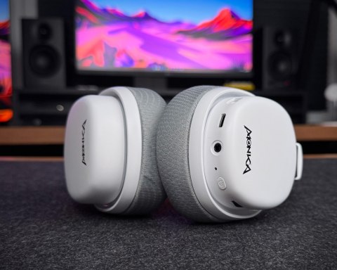 Marvo MONKA HG9069W, słuchawki z mikrofonem, biała, podświetlona, Tri-mode