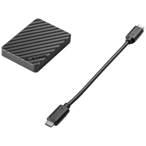 Dysk zewnętrzny Verbatim Store n Go Mini Stripe USB-C SSD 2Tb czarny 32036
