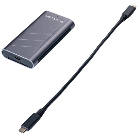 Dysk zewnętrzny Verbatim TurboMetal SSD 2TB USB4 USB-C szary 32022