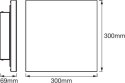 Ledvance SMART+ WiFi Planon Frameless Square RGBW 20W 110° 3000-6500K 300x300mm, White Ledvance | SMART+ WiFi Planon Frameless