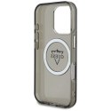 Etui Guess IML Metal Mountain Logo MagSafe do iPhone 16 Pro czarny