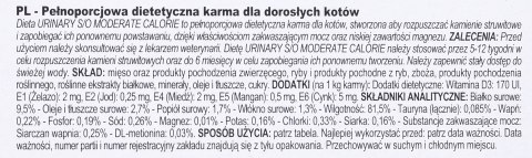 ROYAL CANIN Urinary Moderate Calorie - saszetka 12x85g