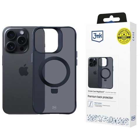 Etui z uchwytem 3MK Smoke Case Mag&Stand do iPhone 16 Pro Max