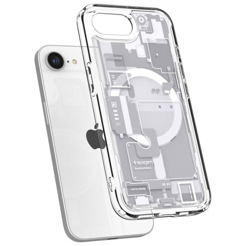 Etui Spigen Ultra Hybrid Mag MagSafe do iPhone 16e biały/zero one white