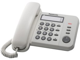 Panasonic | Telefon przewodowy | KX-TS520FXW | Biały