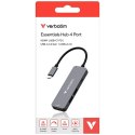 Adapter Hub Verbatim USB-C/HDMI/USB-A 3.2/USB-A 2.0 aluminiowy 32155