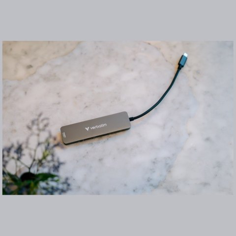 Adapter Hub Verbatim USB-C/HDMI/USB-A 3.2/USB-A 2.0/SD/microSD aluminiowy 32156