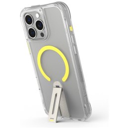 Etui Skinarma Helix do iPhone 16 Pro Max Magnetic Charging 360 Rotating Stand przezroczysty