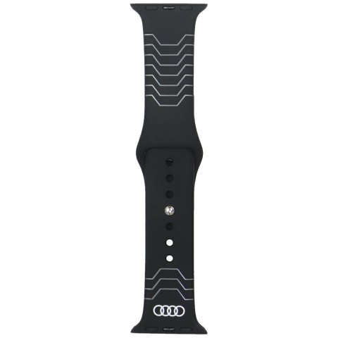Pasek Audi Geometric Pattern Silicone Watch Strap do Apple Watch 40/41/42mm czarny