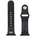 Pasek Audi Geometric Pattern Silicone Watch Strap do Apple Watch 40/41/42mm czarny