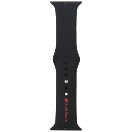 Pasek Audi Sport Red Logo Silicone Watch Strap do Apple Watch 44/45/46/49mm czarny