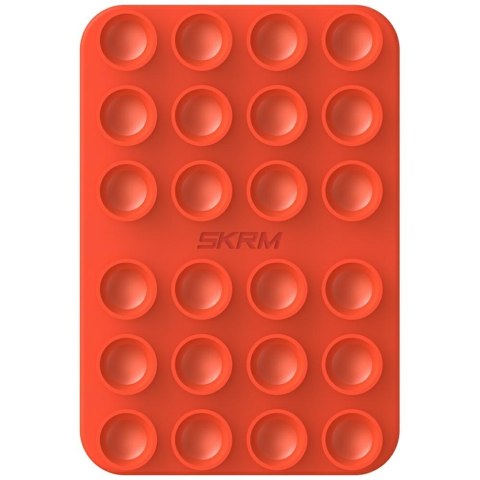 Uniwersalna przyssawka Skinarma Stax MagSafe do telefonu pomarańczowy