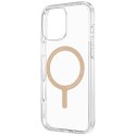 Etui UNIQ Clario do iPhone 16 Pro Max Magclick Charging przezroczysty/złoty