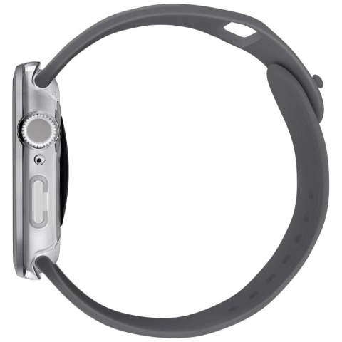 Etui UNIQ Voute do Apple Watch Series 10 46mm szkło hartowane srebrny