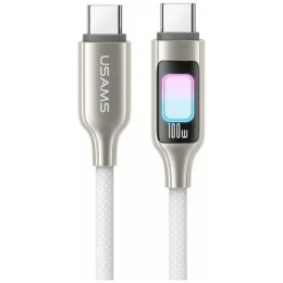 Kabel USAMS TC Series SJ750 100W USB-C do USB-C 1,2 m tytanowy