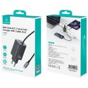 Ładowarka sieciowa USAMS JC Series CC266 65W GaN Fast Charger 2xUSB-C 1xUSB-A czarny