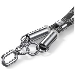 Smycz do telefonu z kablem do ładowania Usams SJ745 60W USB-C do USB-C 1.2m czarny