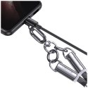 Smycz do telefonu z kablem do ładowania Usams SJ745 60W USB-C do USB-C 1.2m czarny