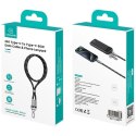 Smycz do telefonu z kablem do ładowania Usams SJ745 60W USB-C do USB-C 1.2m czarny