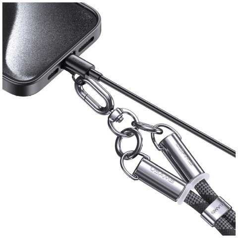 Smycz do telefonu z kablem do ładowania Usams SJ746 30W USB-C do Lightning 1.2m niebieski