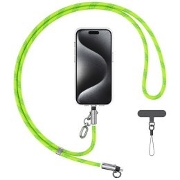 Smycz do telefonu z kablem do ładowania Usams SJ746 30W USB-C do Lightning 1.2m zielony