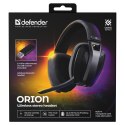 Defender ORION, słuchawki z mikrofonem, czarna, bezprzewodowa, USB-C