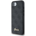 Etui Guess 4G Script Logo MagSafe do iPhone 16e czarny