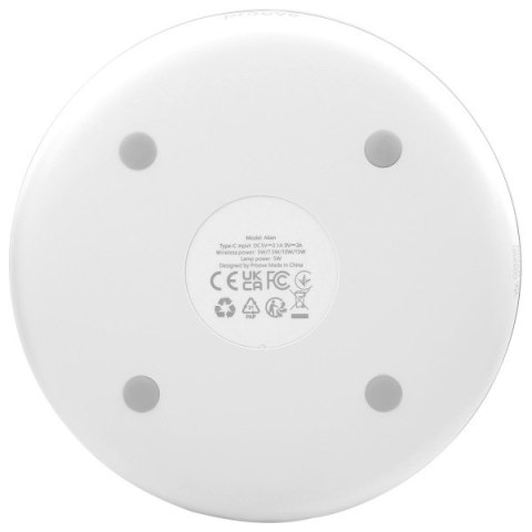 Proove Lampka nocna Alien LED RGB 5W z ład. indukcyjną 15W biały/white