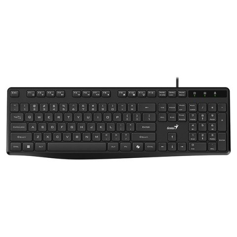 Genius KB-117S COPILOT, klawiatura CZ/SK, klasyczna, przewodowa (USB), czarna