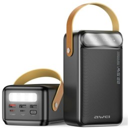 AWEI PowerBank P101K 60000mAh 22.5W czarny/black