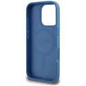 Etui Guess 4G Circle Classic Logo MagSafe do iPhone 16 Pro niebieski