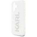 Etui Karl Lagerfeld IML Rhinestones Logo do iPhone 16 przezroczysty