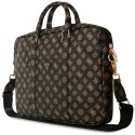 Torba Guess 4G Peony Front Pocket Zipper Triangle Logo 16" czarny