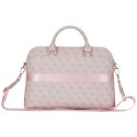 Torba Guess 4G Zipper Pocket Triangle Logo 15" różowy